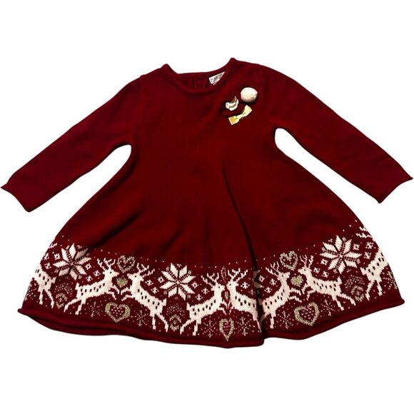 Max Studio Kids Christmas Dress Size 12M Winter Baby Toddler Girl Party New Year - Picture 1 of 3